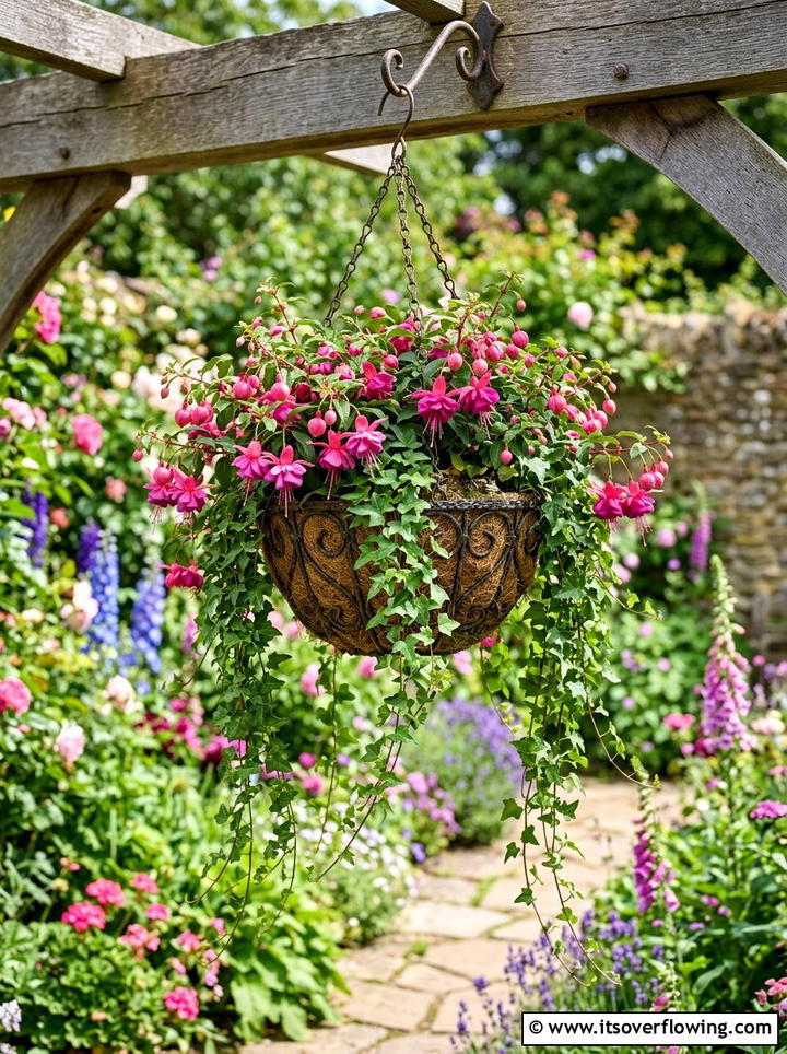 Hanging Plant Basket - 25 small garden ideas for townhouses