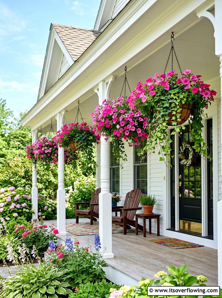 Hanging Porch Baskets - 25 garden design ideas for entryways