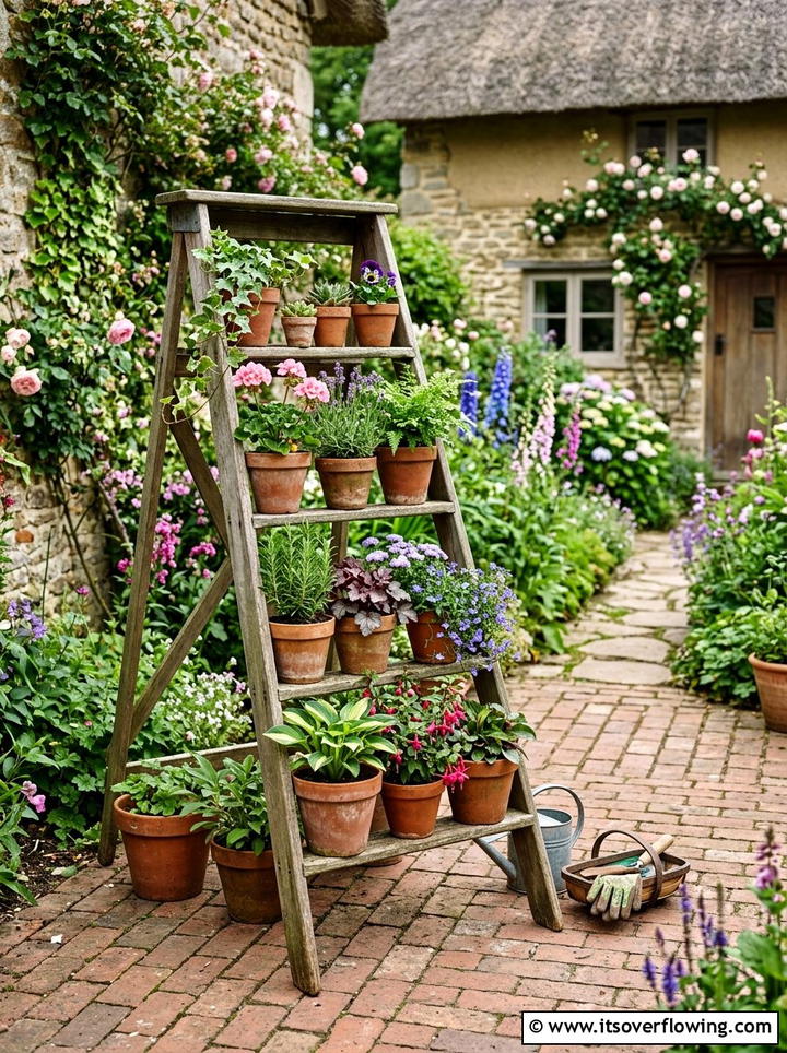 Hanging Shoe Organizer Garden - 25 reusing old things ideas for balcony garden