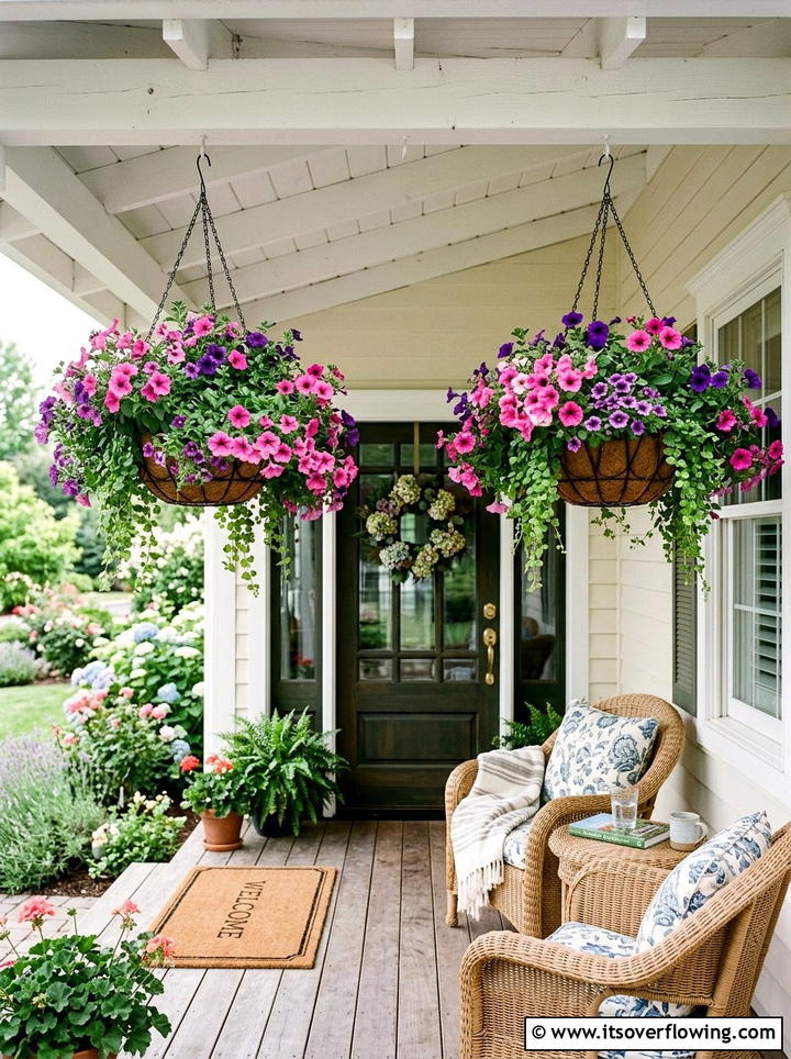 Hanging flower basket - 25 garden ideas with planters