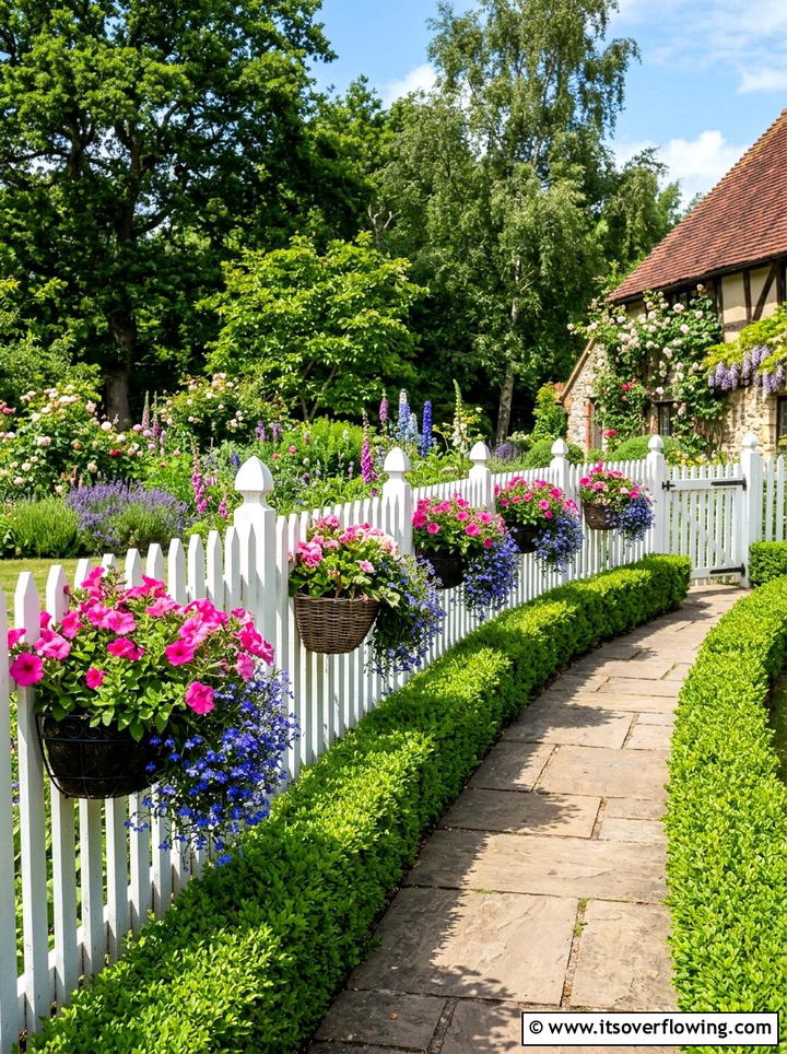Hanging flower baskets - 25 garden decor ideas with hanging decor