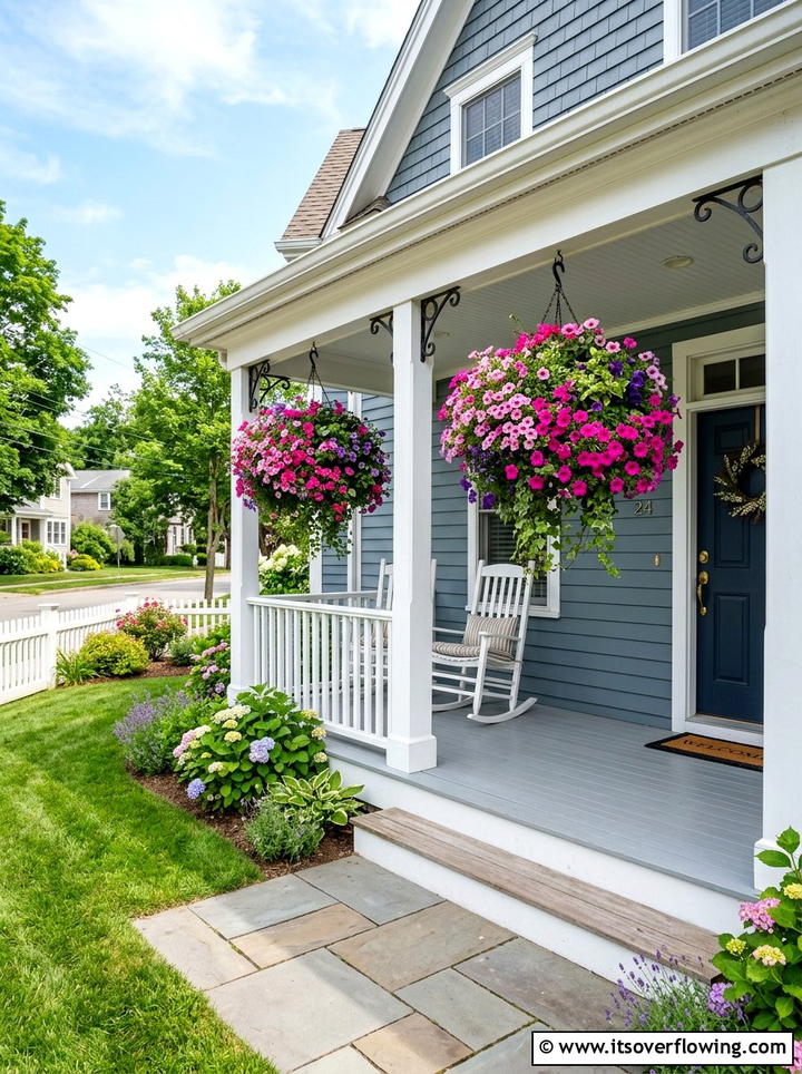 Hanging flower baskets - 25 garden ideas for rental homes