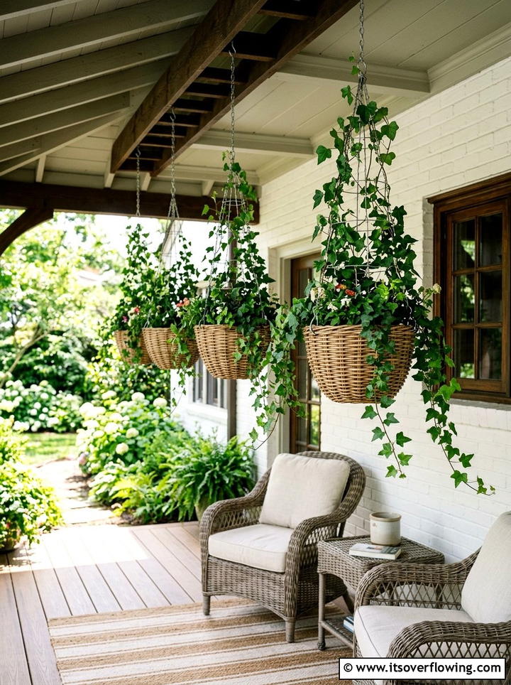 Hanging plant trellis - 25 garden ideas with trellis