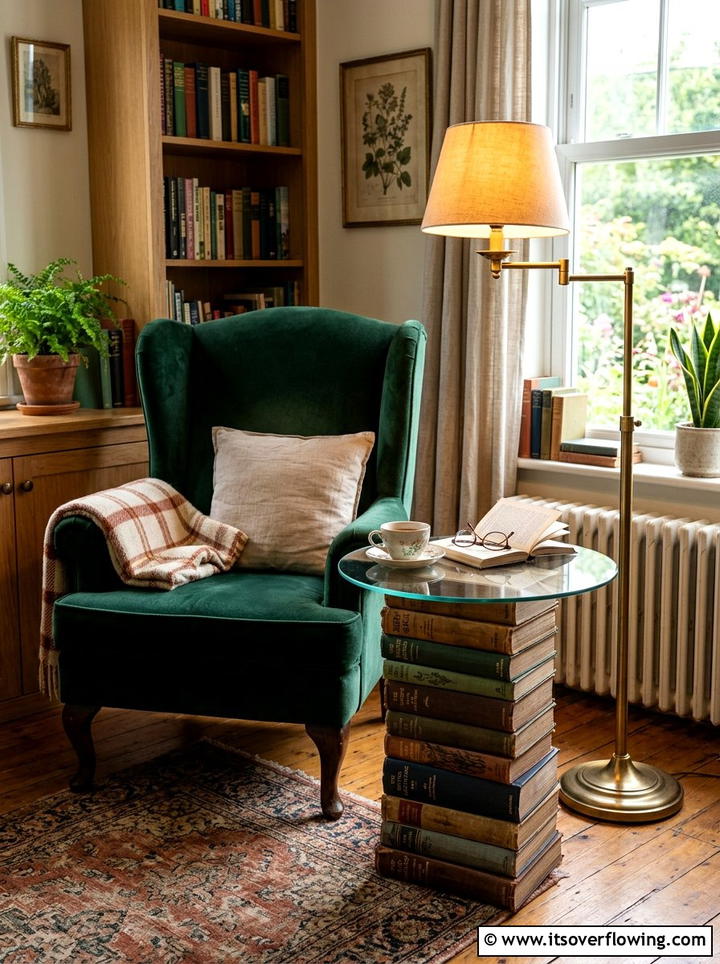Hardcover Books - 25 reusing old things ideas for tables