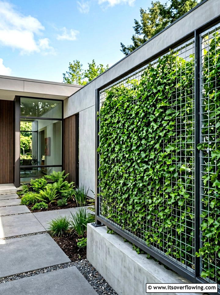 Hardware Cloth Garden Wall - 25 upcycled garden ideas with trellis walls