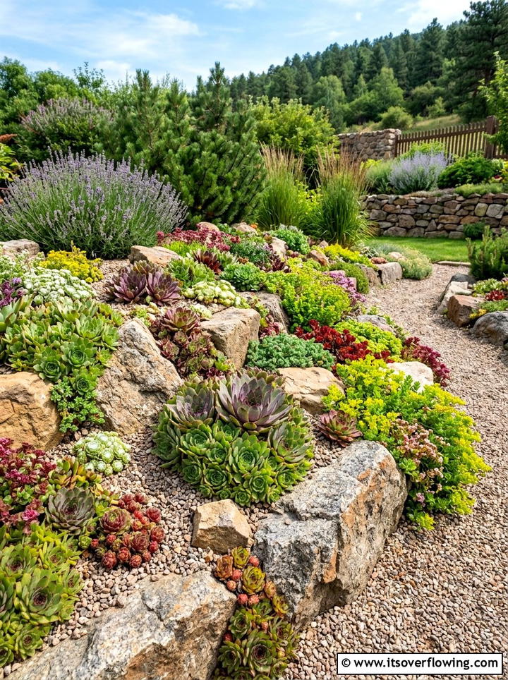 Hardy Succulent Garden - 25 garden ideas for fall