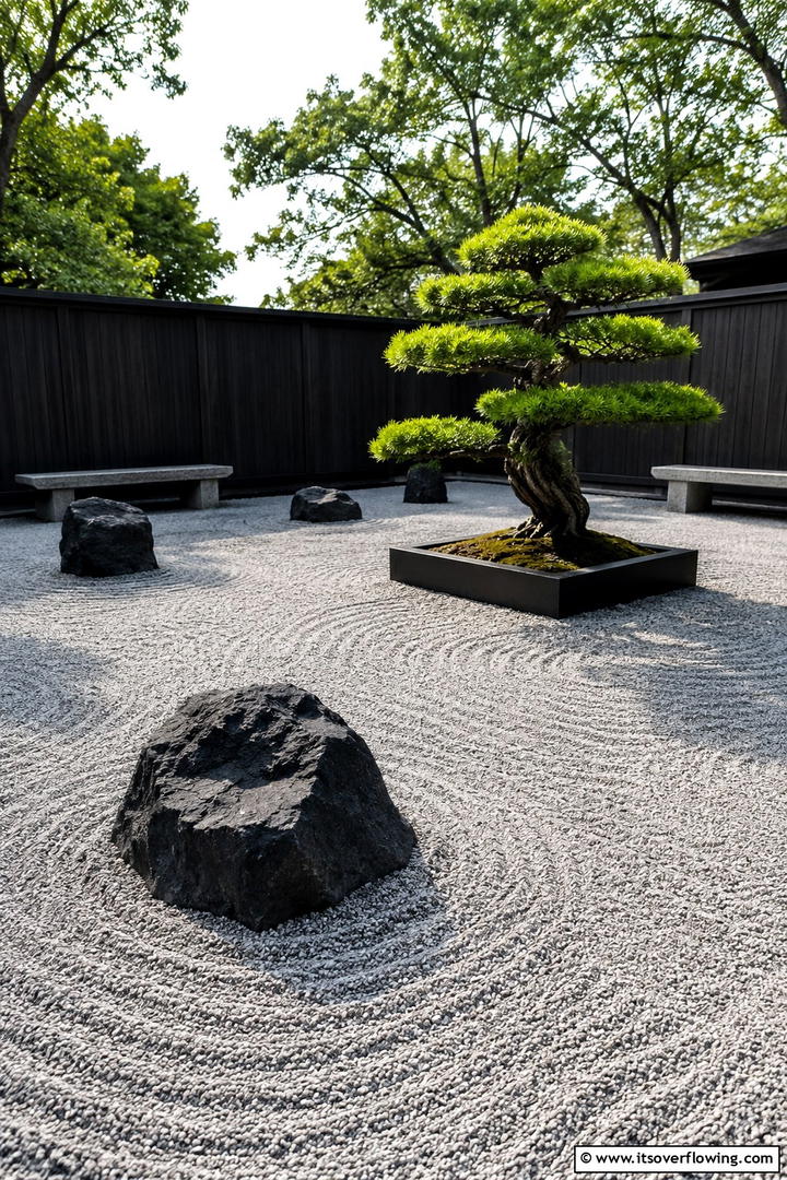 Harmonious Zen Garden - 30 Modern Backyard Ideas to Transform Your Outdoor Oasis