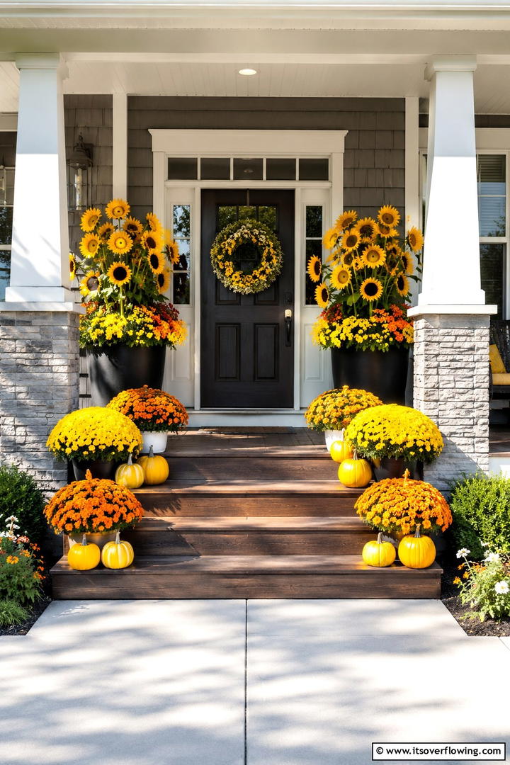 Harvest Basket Collection Porch - 50 Fall Porch Decor Ideas for Welcoming Outdoor Spaces