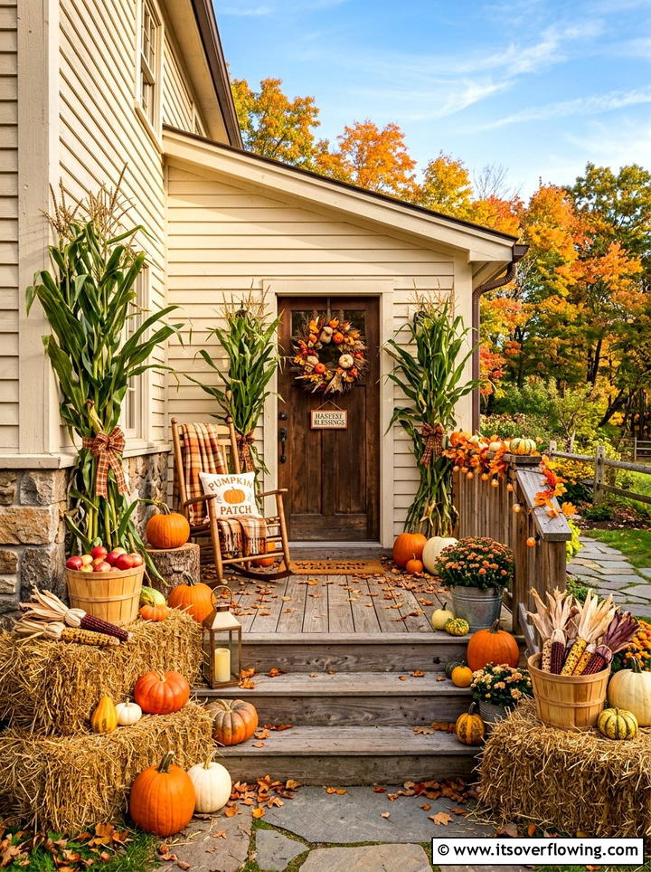 Harvest Halloween Porch - 25 front porch decor ideas for halloween