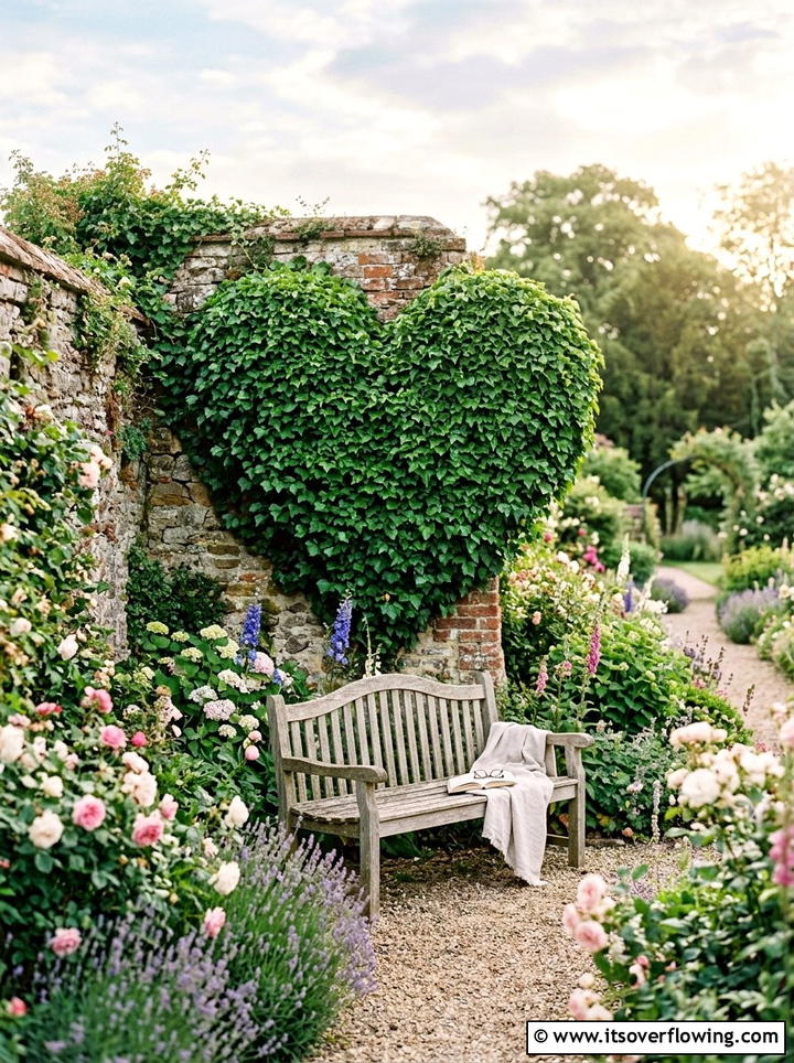 Heart Shaped Hedge - 25 creative garden ideas with topiary shapes