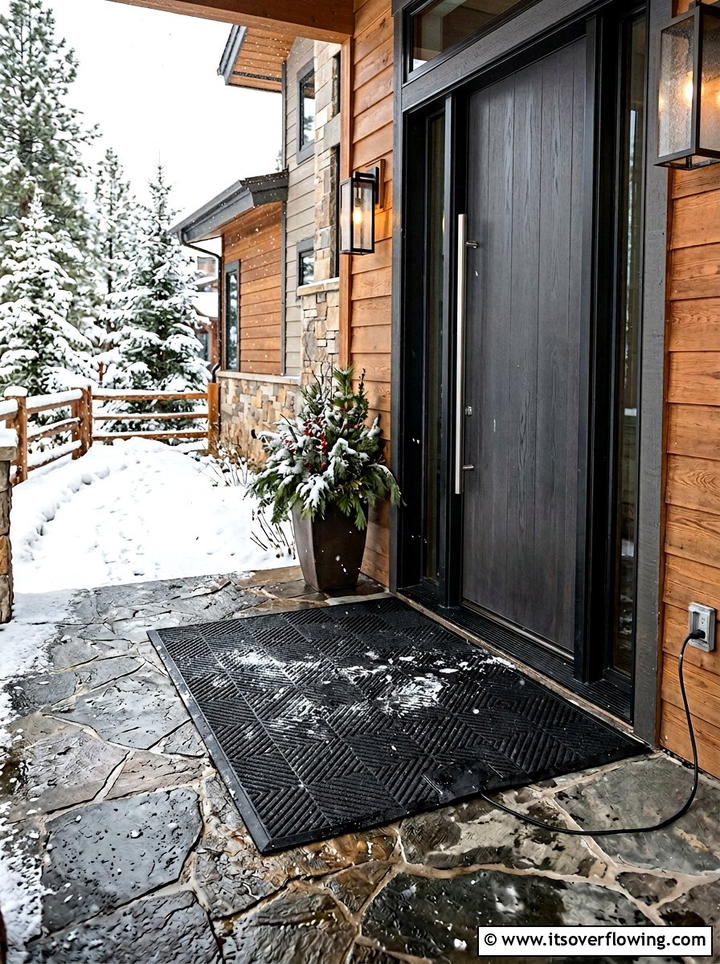 Heated Entry Mat - 25 front porch ideas for cold climates