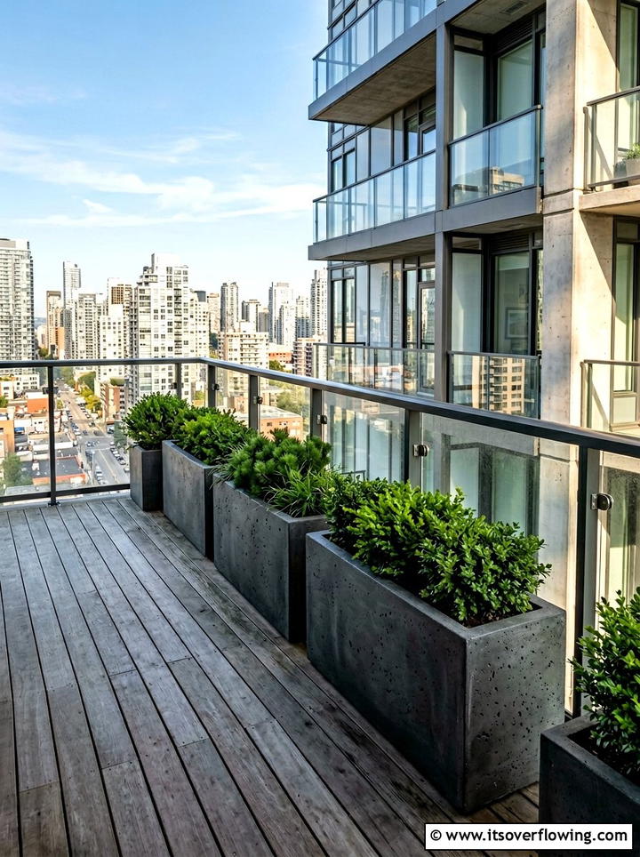 Heavy Planters For High Winds - 25 small garden ideas for windy balconies