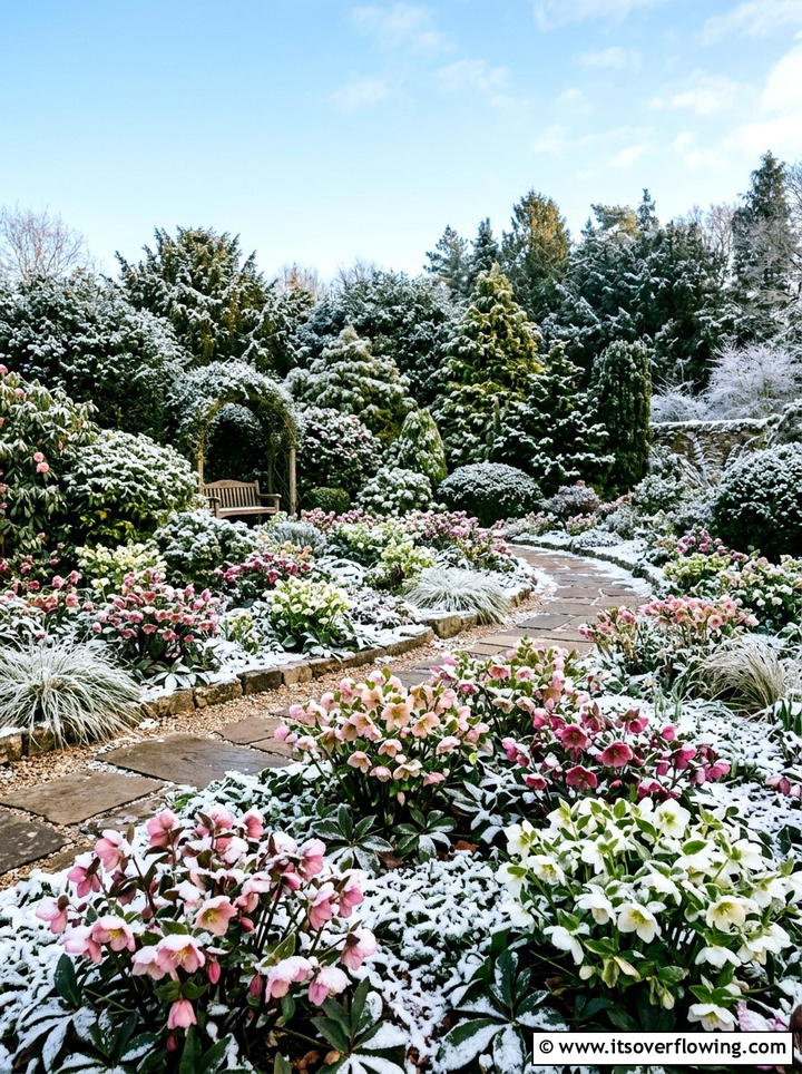 Hellebore Winter Garden - 25 garden ideas for shade