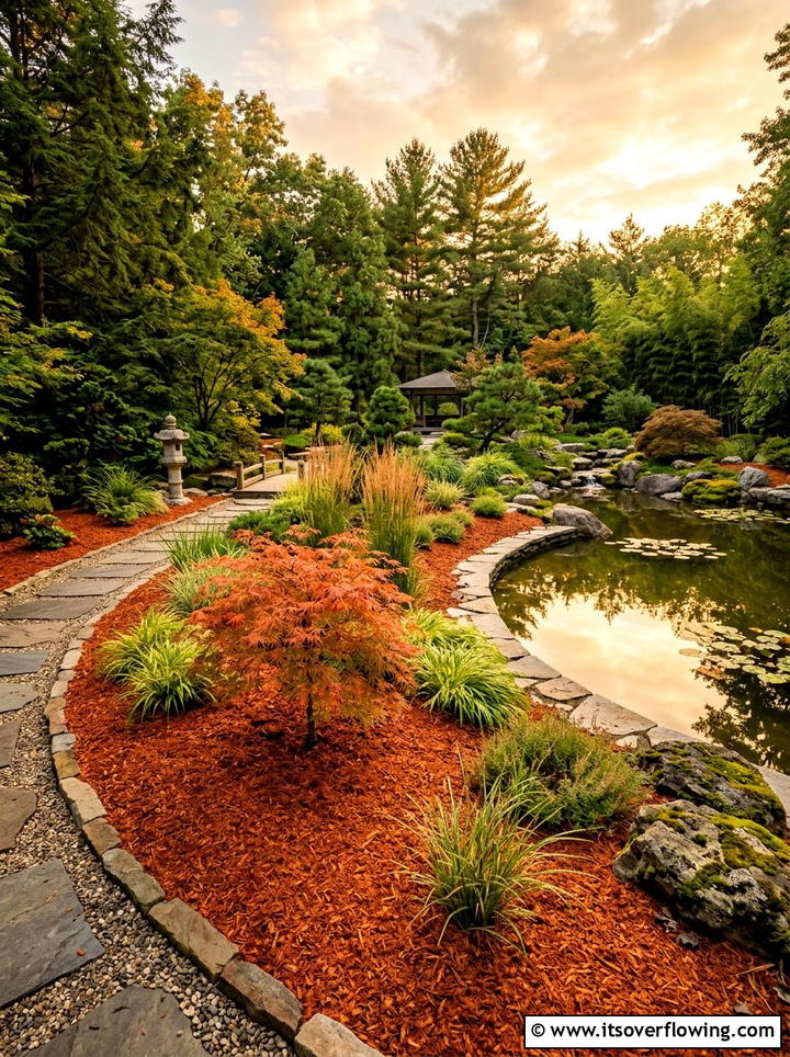 Hemlock Mulch Garden - 25 garden ideas with mulch