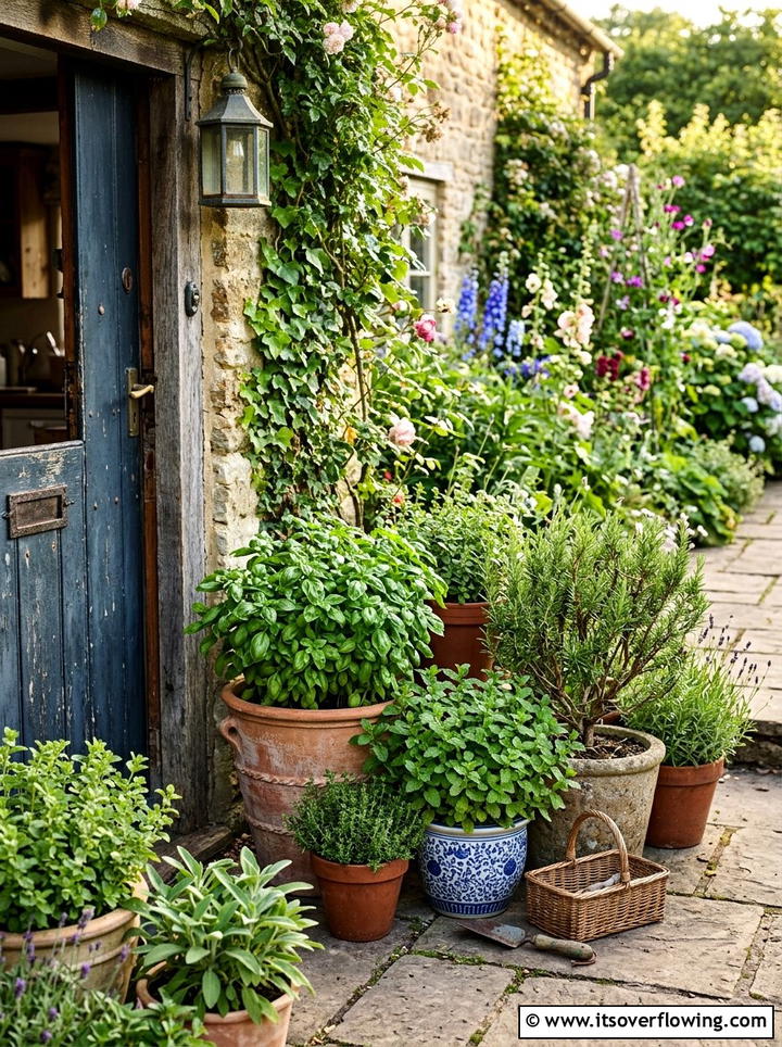 Herb Container Garden - 25 small garden ideas with container clusters
