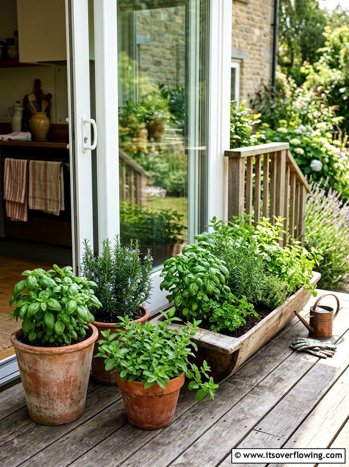 Herb Container - 25 garden ideas for summer