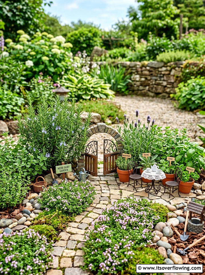 Herb Fairy Garden - 25 garden ideas with fairy gardens