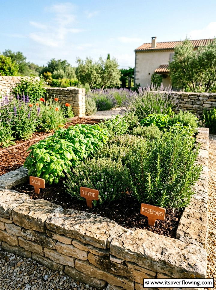 Herb Garden - 25 backyard ideas with mediterranean style
