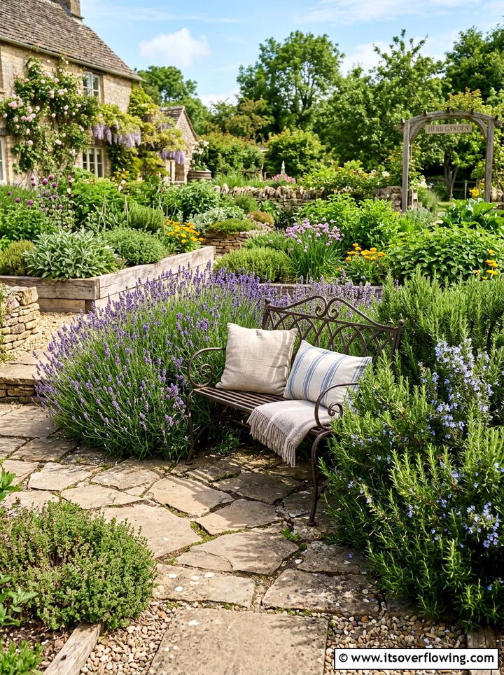 Herb Garden Bench Seating - 25 creative garden ideas with seating nooks