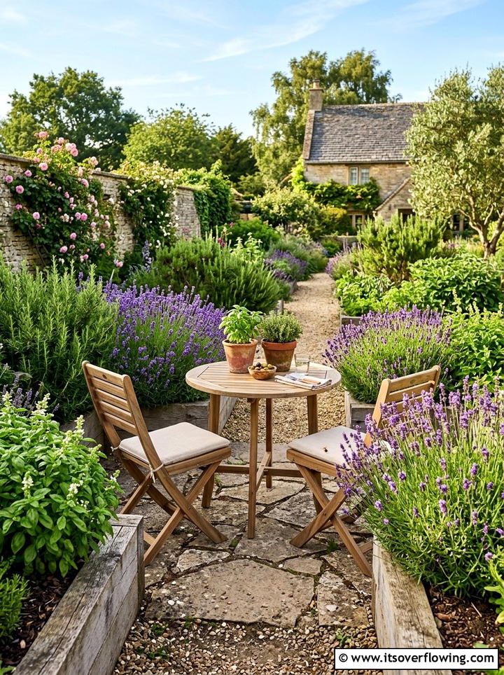 Herb Garden Bistro Set - 25 garden decor ideas with bistro sets