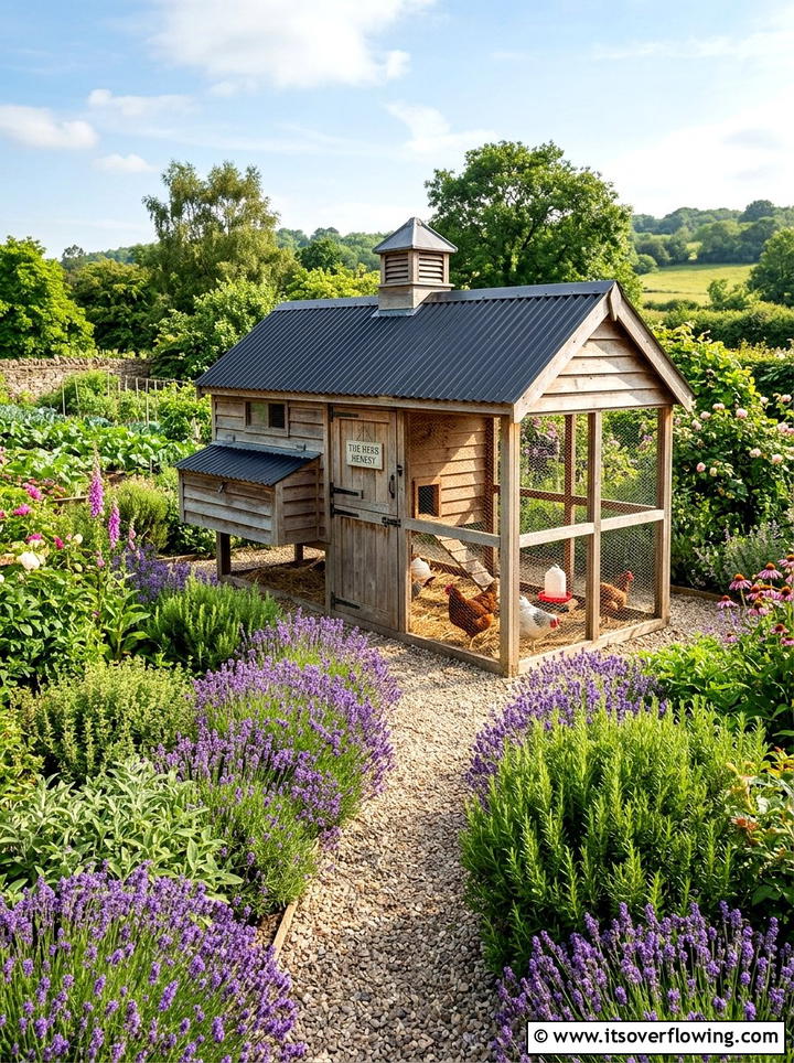 Herb Garden Chicken Coop - 25 creative garden ideas with chicken coop gardens