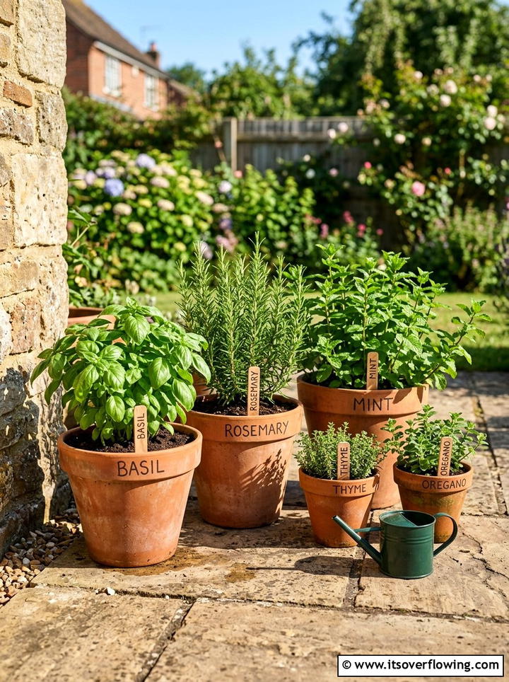 Herb Garden Containers - 25 creative garden ideas for small yards