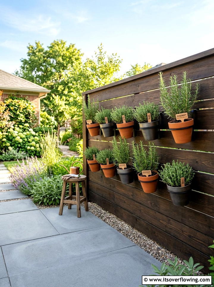 Herb Garden Fence - 25 small garden ideas with herbs