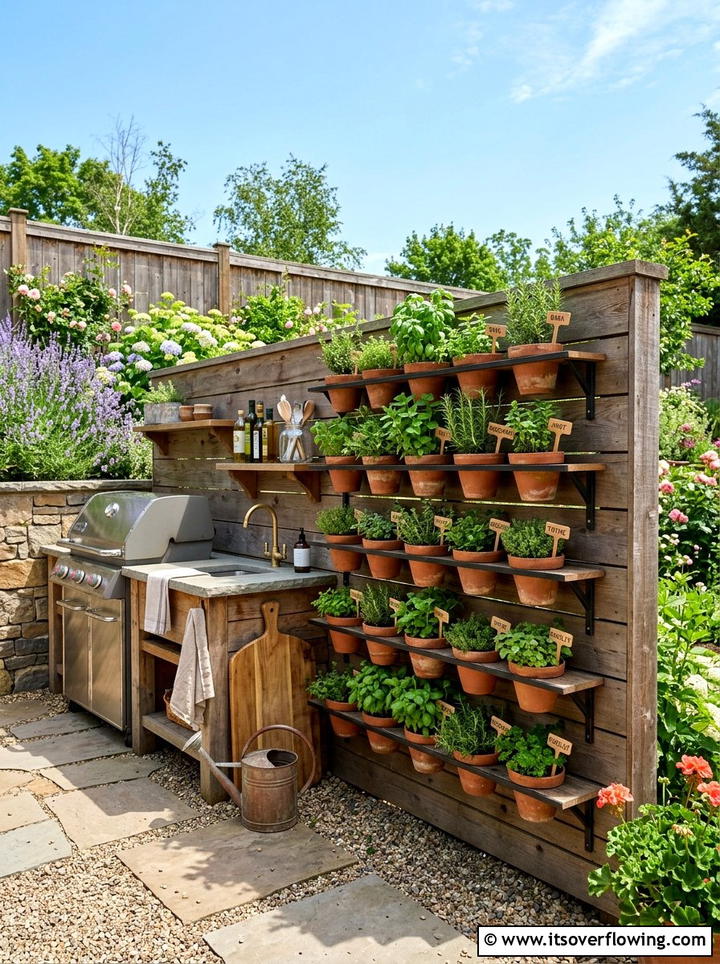 Herb Garden Wall - 25 garden design ideas for fence lines