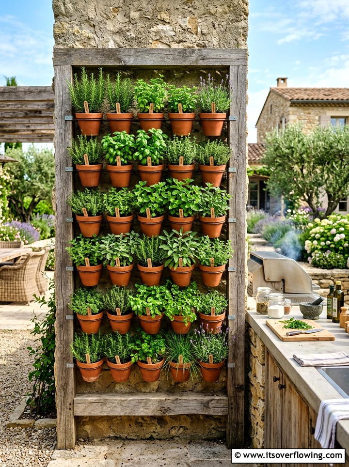 Herb Garden Wall - 25 garden ideas for townhouses