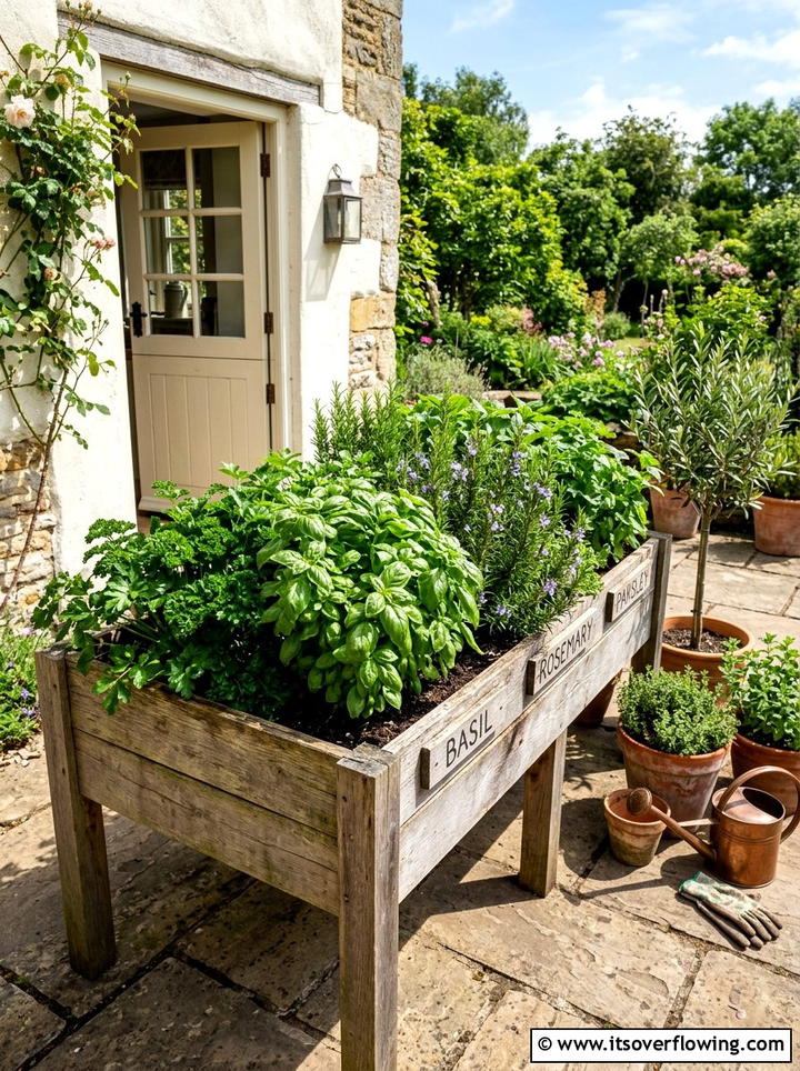 Herb Garden - 25 backyard ideas for relaxing