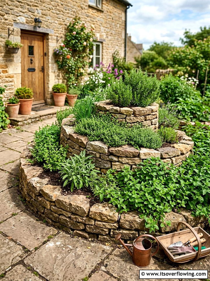 Herb Spiral - 25 unique garden ideas