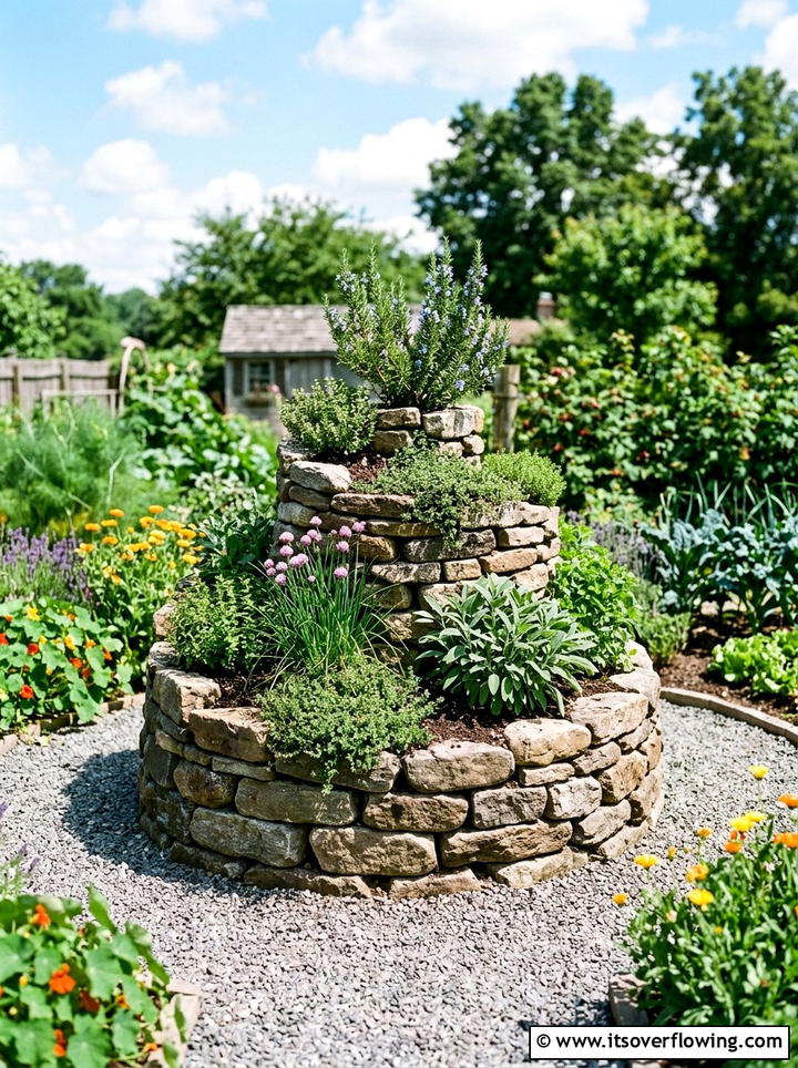 Herb Spiral - 25 creative garden ideas