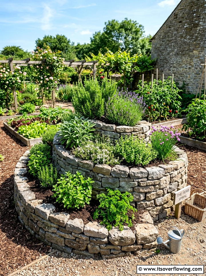 Herb Spiral - 25 creative garden ideas on a budget