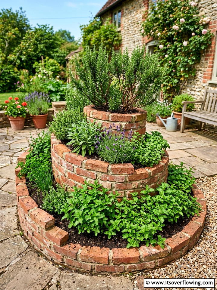 Herb Spiral - 25 garden design ideas for cottage gardens