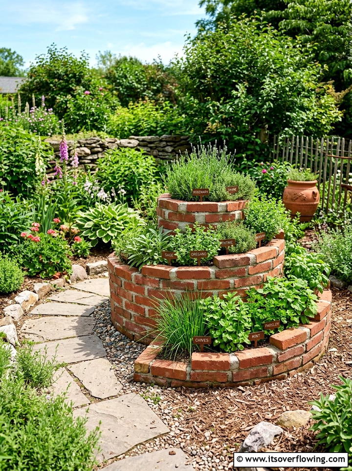 Herb Spiral - 25 garden design ideas for beginners