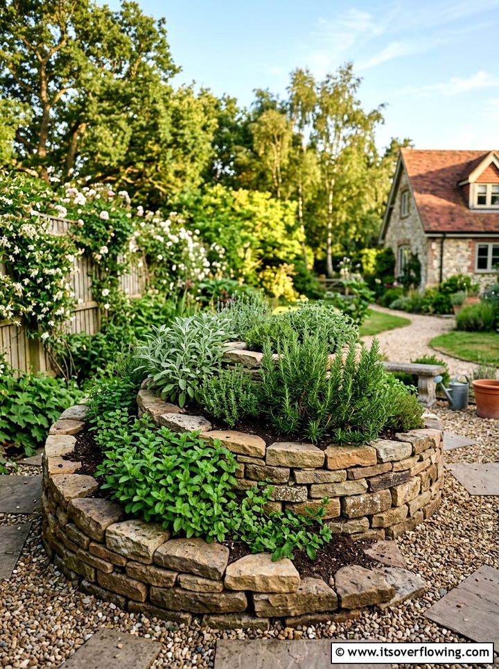 Herb Spiral Garden - 25 creative garden ideas diy