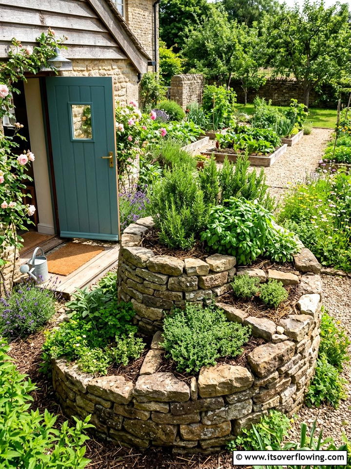 Herb Spiral Planter - 25 small garden ideas