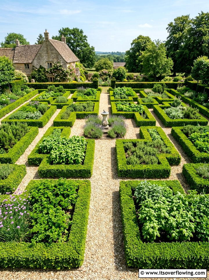 Herb garden - 25 garden design ideas with focal points
