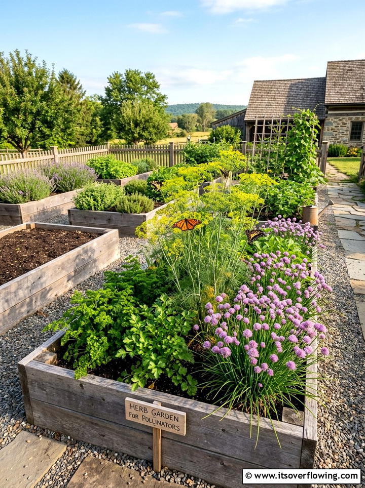 Herb garden for butterflies - 25 garden ideas for butterflies