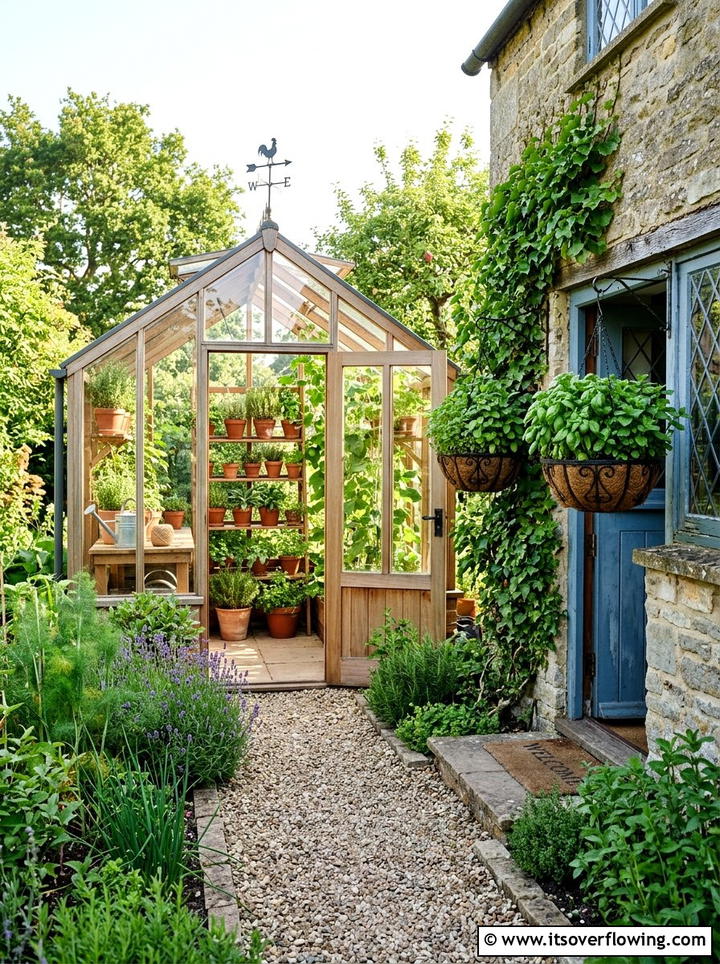 Herb garden greenhouse - 25 creative garden ideas with greenhouse corners