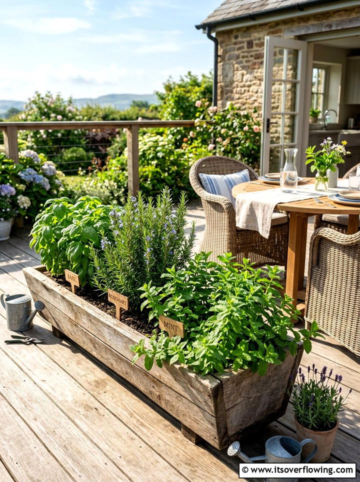 Herb garden planter - 25 garden ideas with planters