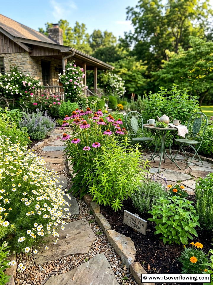Herbal Tea Garden Design - 25 garden design ideas with herbs and flowers