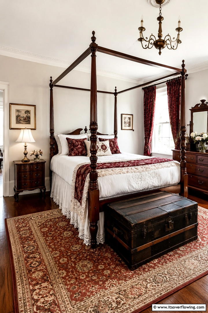 Heritage Inspired Styling - 30 Rustic Bedroom Ideas to Create a Warm and Inviting Space