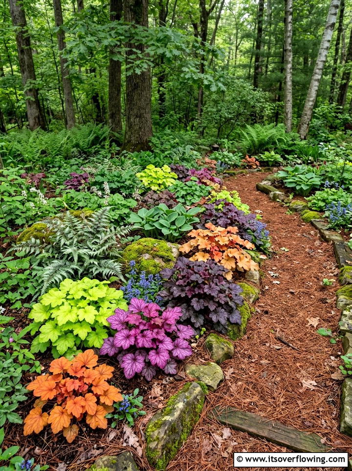 Heuchera foliage color - 25 creative garden ideas for fall color
