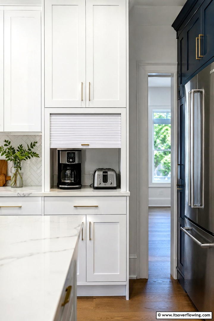 Hidden Appliance Storage - 30 Tiny House Storage Ideas to Maximize Compact Living Spaces