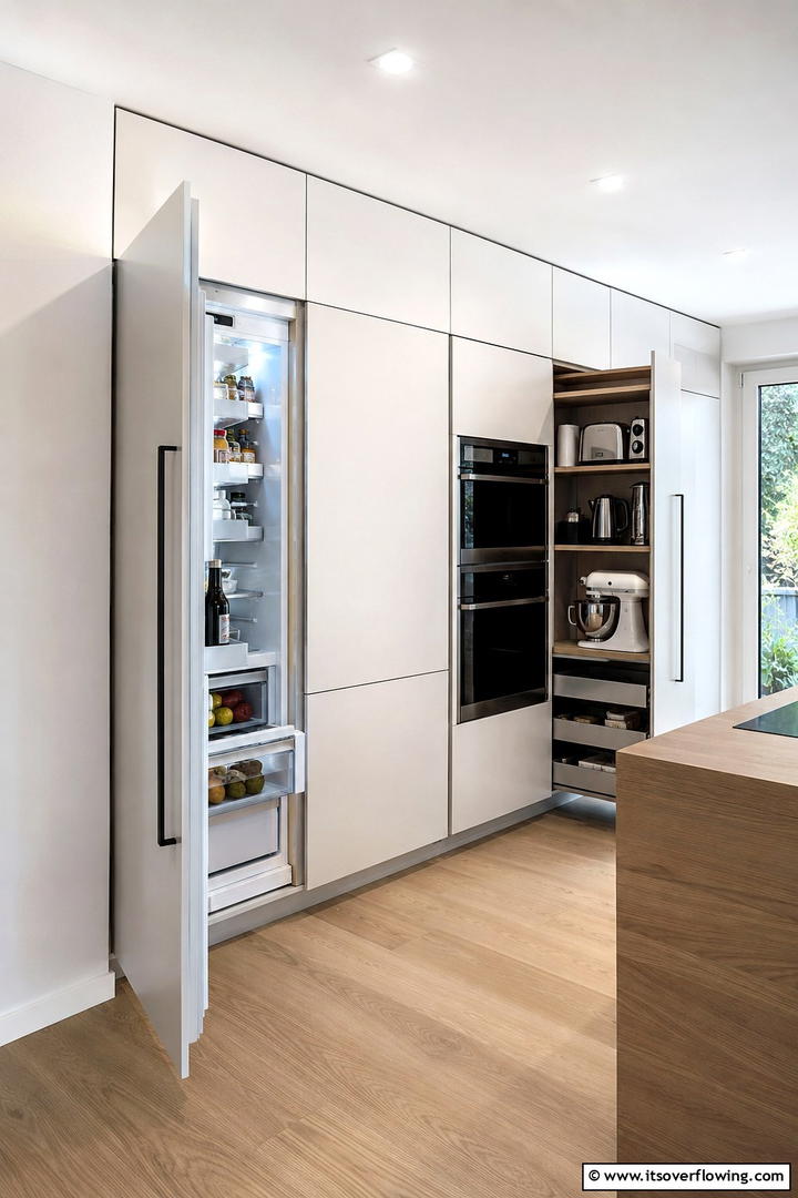 Hidden Storage Innovations - 30 Scandinavian Kitchen Ideas- Minimalist & Cozy Designs