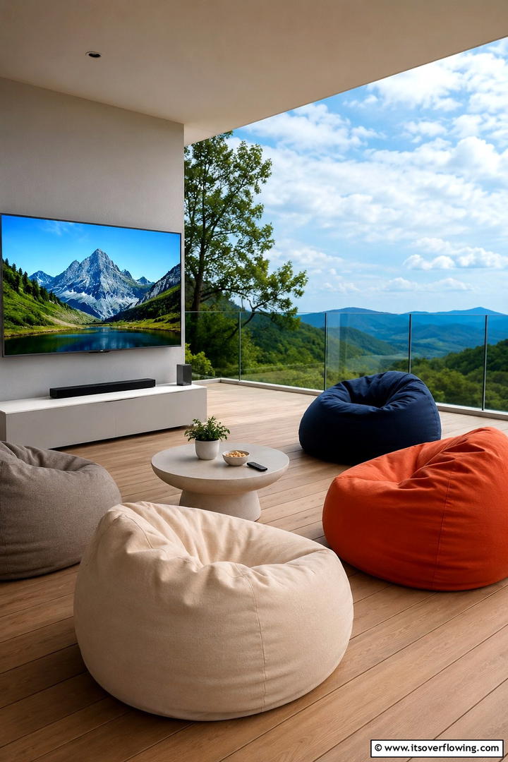 High Definition Display Brilliance - 30 Outdoor TV Ideas for Entertainment Under the Sky