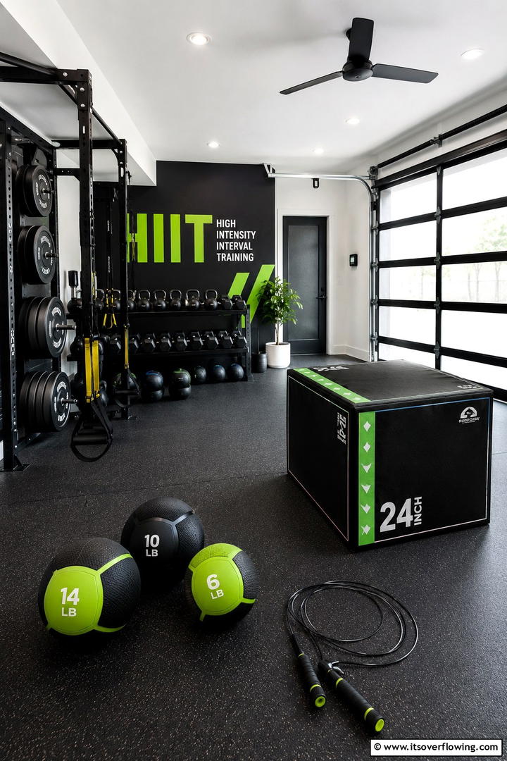 High Intensity Interval Training Space - 30 Small Home Gym Ideas for Compact Fitness Spaces