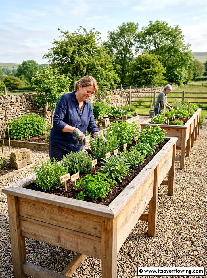 High waist garden beds - 25 backyard ideas with raised planter boxes