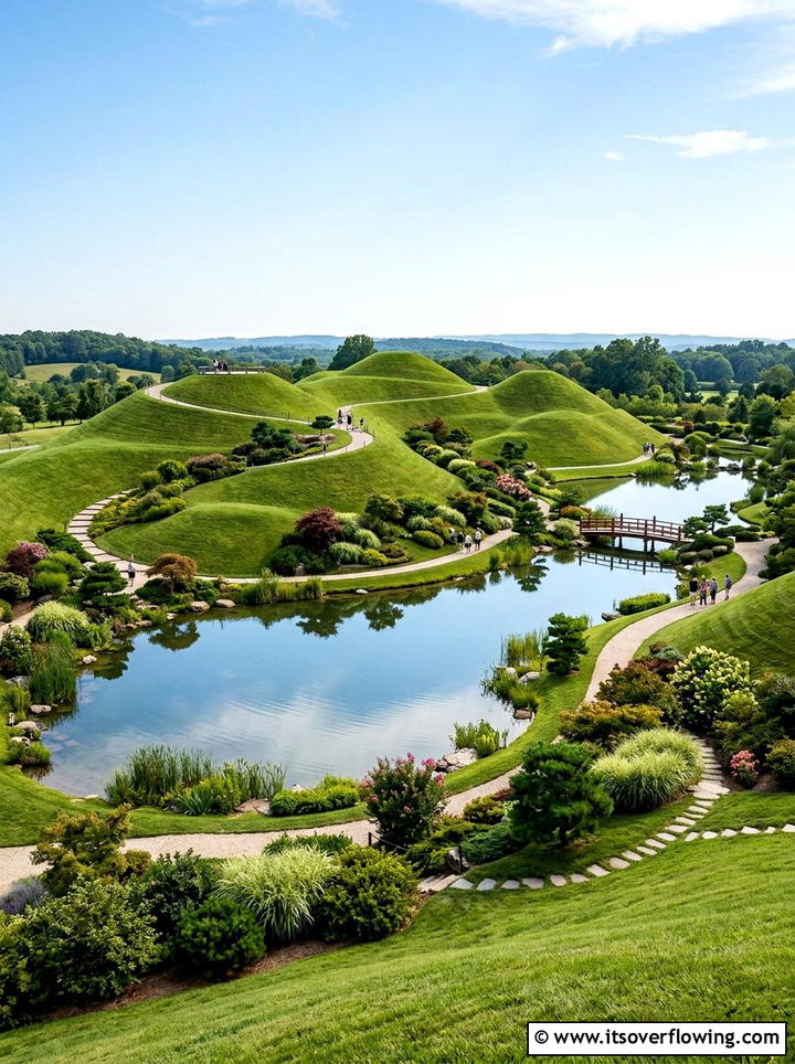 Hill And Pond Garden - 25 backyard ideas with japanese garden